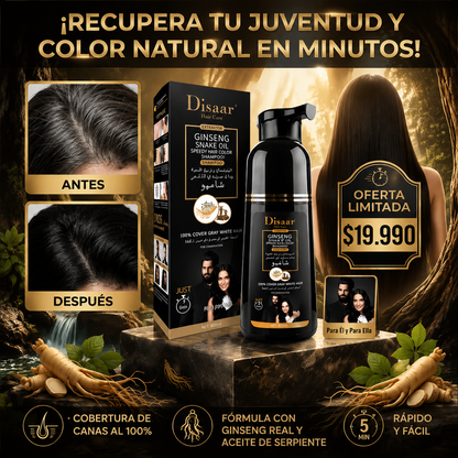 Shampoo Cubre Canas 400ml - Rejuvenece tu cabello al instante!