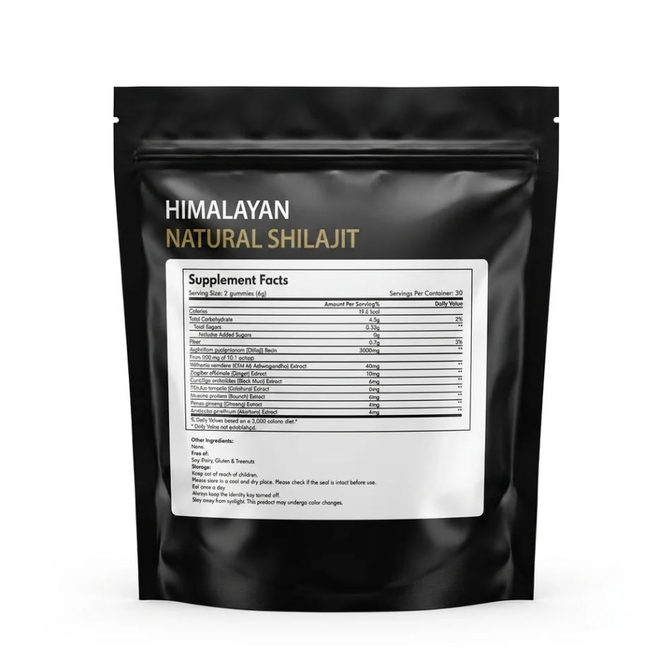 SHILAJIT HIMALAYA 60 GUMMIES